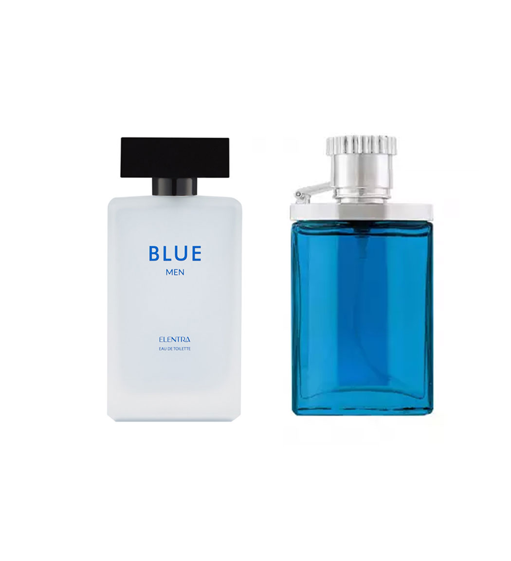 عطر جیبی مردانه مدل Desire Blue النترا تاینی به همراه ادو تویلت مردانه مدل Blue