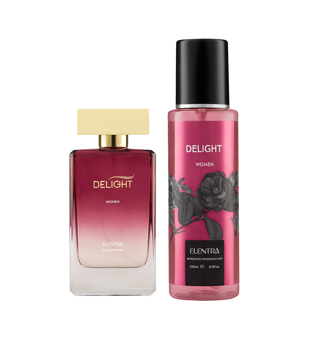 ادو پرفیوم زنانه به همراه بادی اسپلش مدل Delight