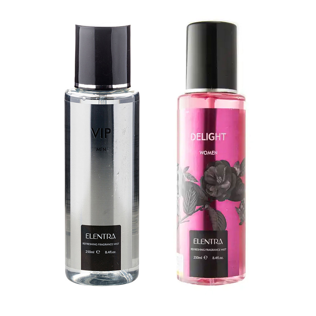 پک دو عددی بادی اسپلش مردانه مدل VIP و بادی اسپلش زنانه مدل Delight حجم 250 میلی لیتر