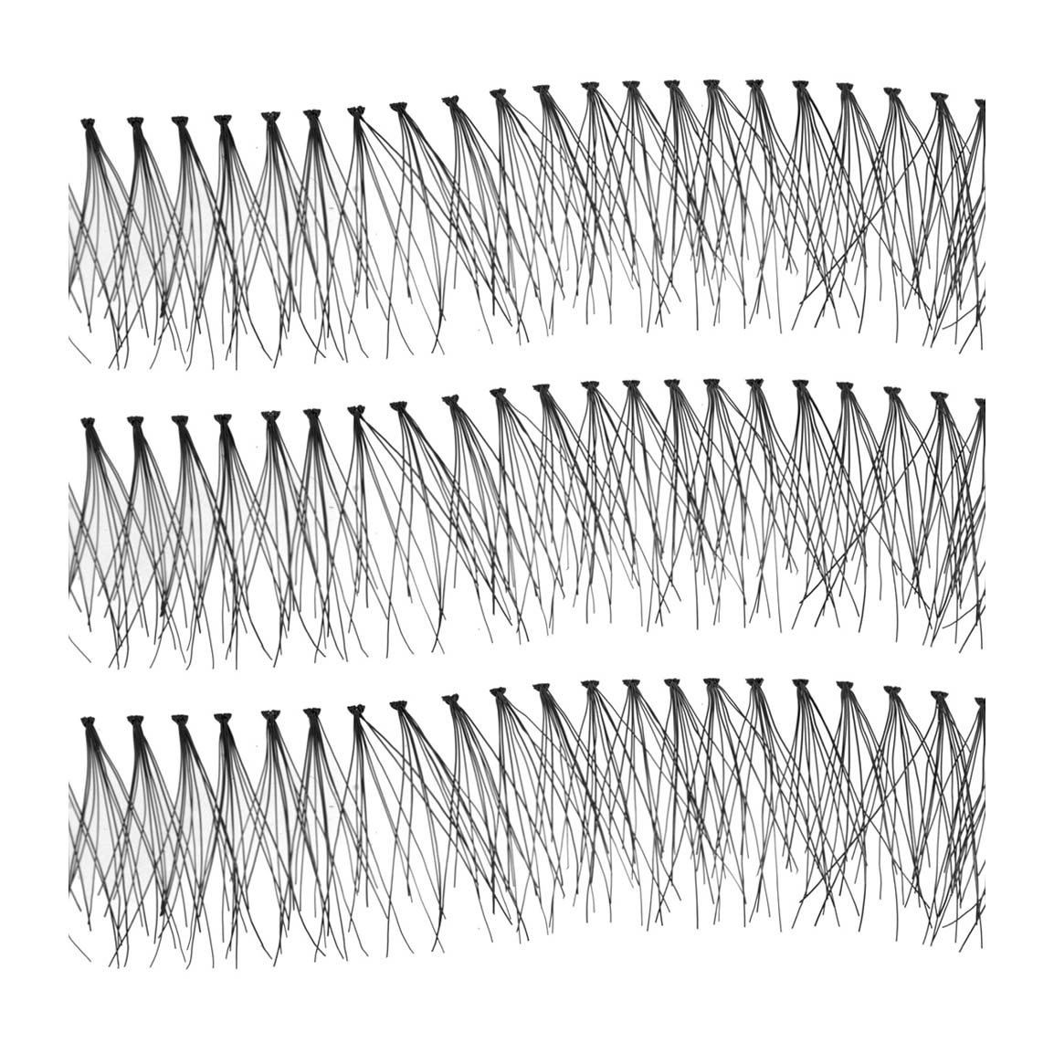 مژه ریسه ای سایز 14 بسته 3 عددی