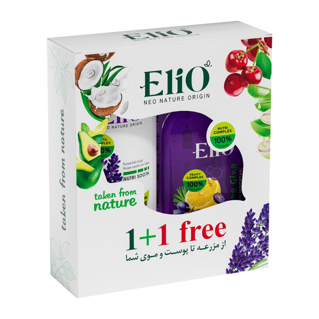 پک دو عددی شامپو ضد ریزش لوندر و شامپو بدن گریپ جینا رایگان