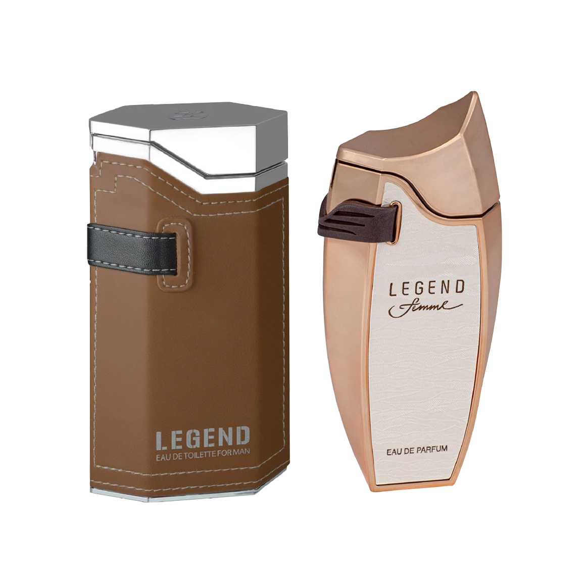 ادو پرفیوم زنانه مدل Legend Femme حجم 80 میلی لیتر به همراه ادو پرفیوم مردانه مدل Legend حجم 100 میلی لیتر