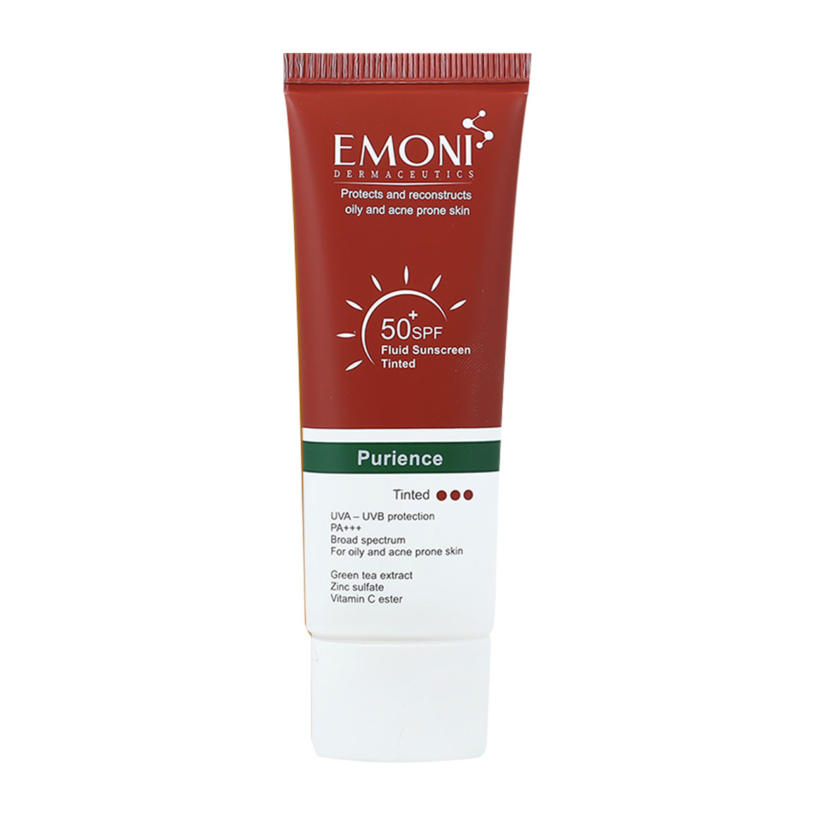 فلوئید ضد آفتاب رنگی با SPF50 مناسب پوست چرب و داراى آکنه حجم 50 میلی لیتر