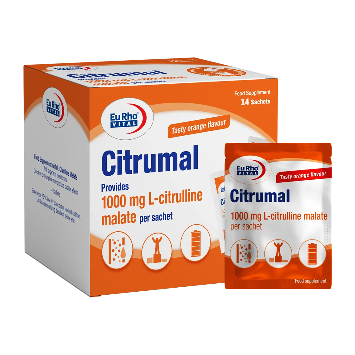 ساشه سیترومال با طعم پرتقال بسته 14 عددی