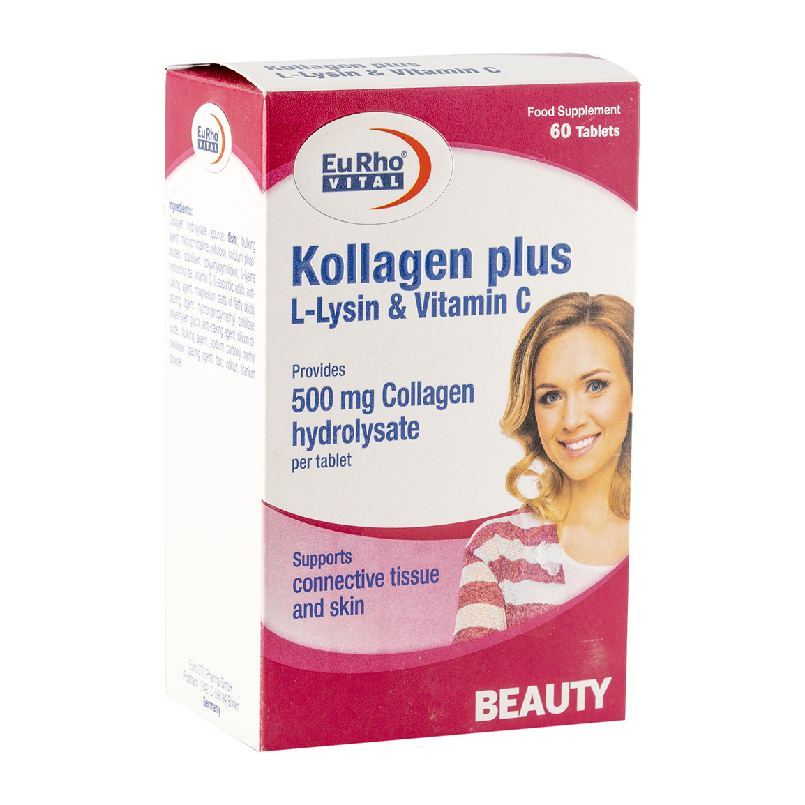 قرص کلاژن پلاس ال لیزین و ویتامین C بسته 60 عددی