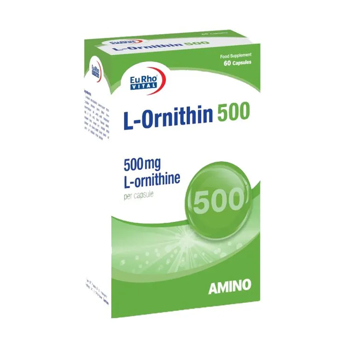 کپسول ال اورنیتین 500 میلی گرم بسته 60 عددی
