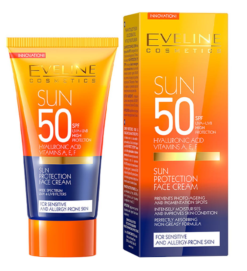 کرم ضد آفتاب SPF 50 بی رنگ مناسب پوست حساس و مستعد آلرژی 50میل