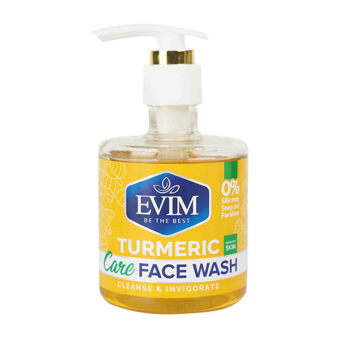 فیس واش روشن کننده زردچوبه مناسب پوست حساس حجم 250 میلی لیتر