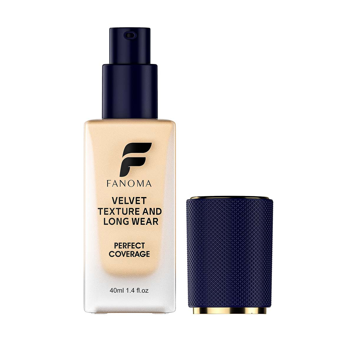 کرم پودر شیشه ای فول کاور مخملی مدل Velvet حجم 40 میلی لیتر