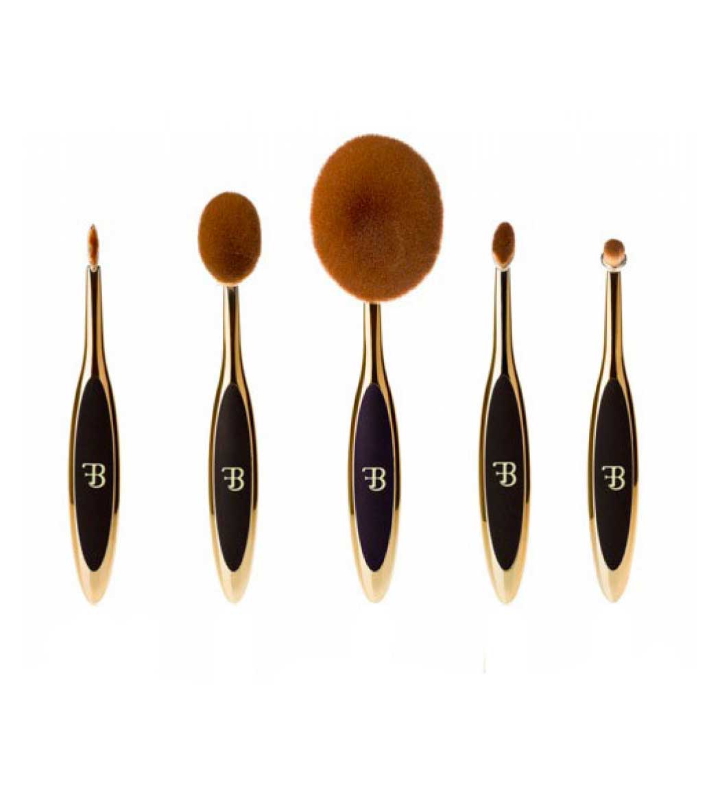 ست براش آرایشی طلایی