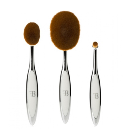 ست براش آرایشی نقره ای