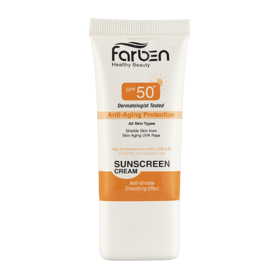 کرم ضد آفتاب با SPF50 مدل Anti Aging Protection مناسب انواع پوست حجم 50 میلی لیتر