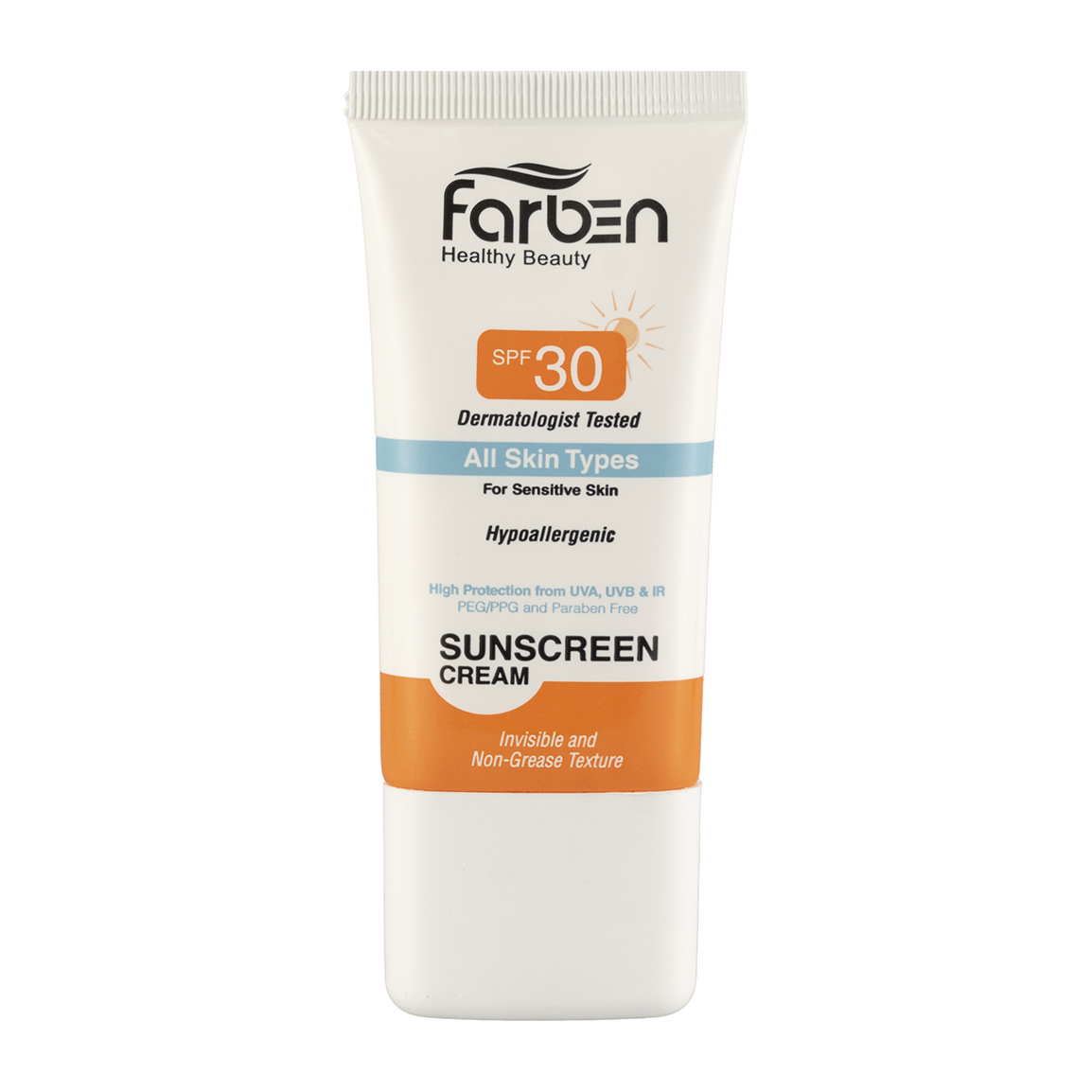 کرم ضد آفتاب با SPF30 مناسب انواع پوست حجم 50 میلی لیتر