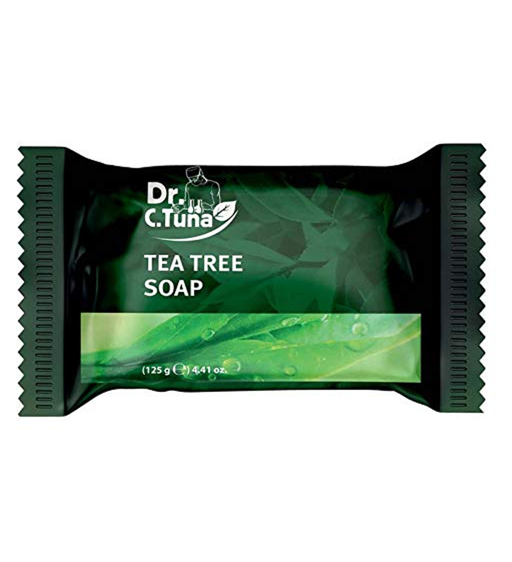 صابون ضد جوش و مرطوب کننده حاویعصاره درخت چای مناسب پوست چرب 125گرم دکتر سی تونا