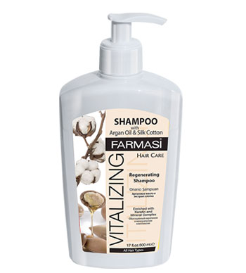 شامپو ویتامینه حاوی روغن آرگان و پنبه