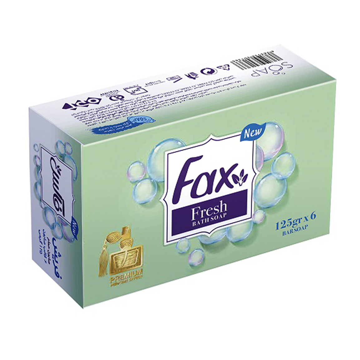 صابون حمام مدل Fresh Perfume بسته 6 عددی فاکس