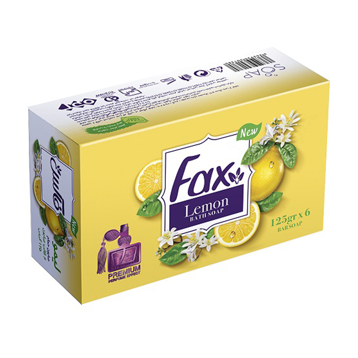 صابون حمام با رایحه لیمو بسته 6 عددی فاکس