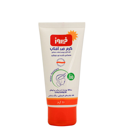 کرم ضد آفتاب کودک و پوست حساس Spf 30 حجم 50میل