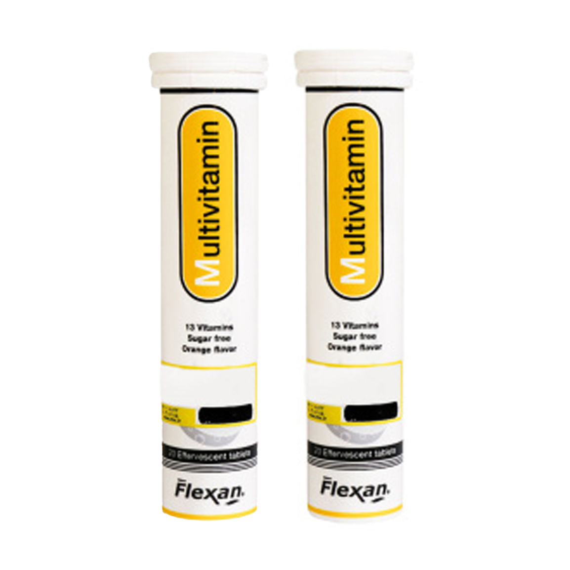 پک دو عددی قرص جوشان مولتی ویتامین با طعم پرتقال بسته 20 عددی
