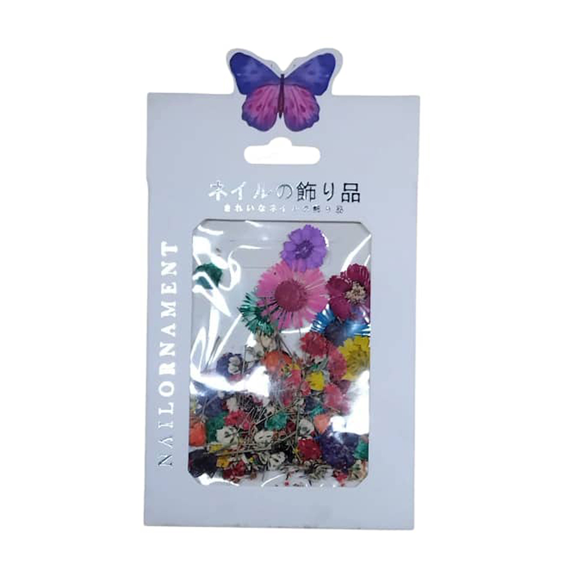 دیزاین ناخن مدل گل خشک