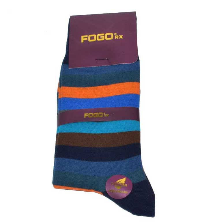 جوراب مردانه رنگین کمانی سورمه ای
