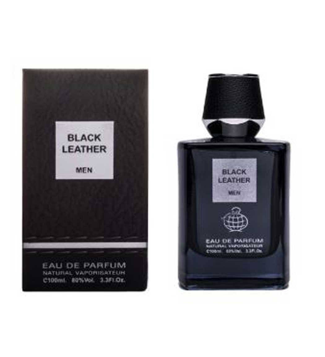 ادو پرفیوم مردانه مدل Black Leather حجم 100میل به همراه اسپری مدل Black Leather حجم 50میل