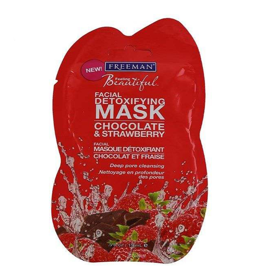 ماسک یکبار مصرف پاکسازی صورت شکلات و توت فرنگی