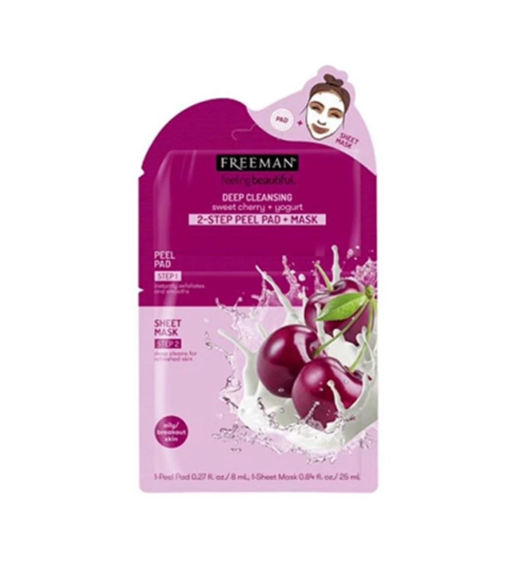 ماسک ورقه ای لایه بردار ماست و گیلاس حجم 26 میلی لیتر