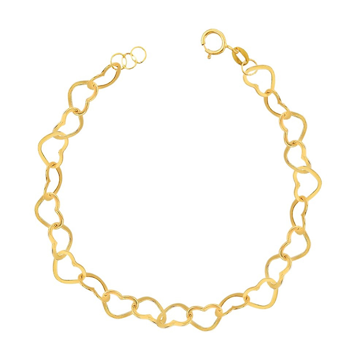 دستبند طلا 18عیار مدل قلب