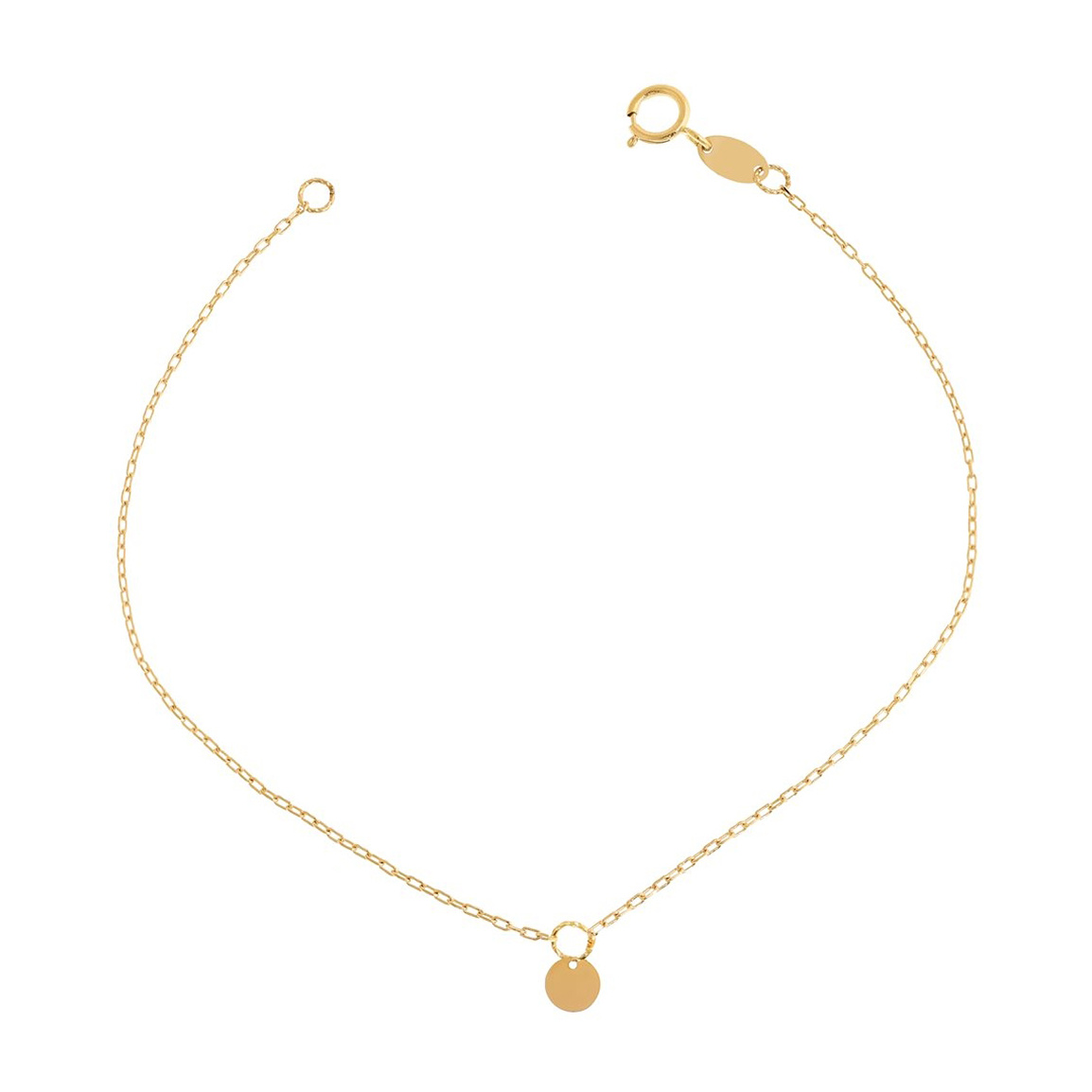 دستبند طلا 18عیار مدل پولکی