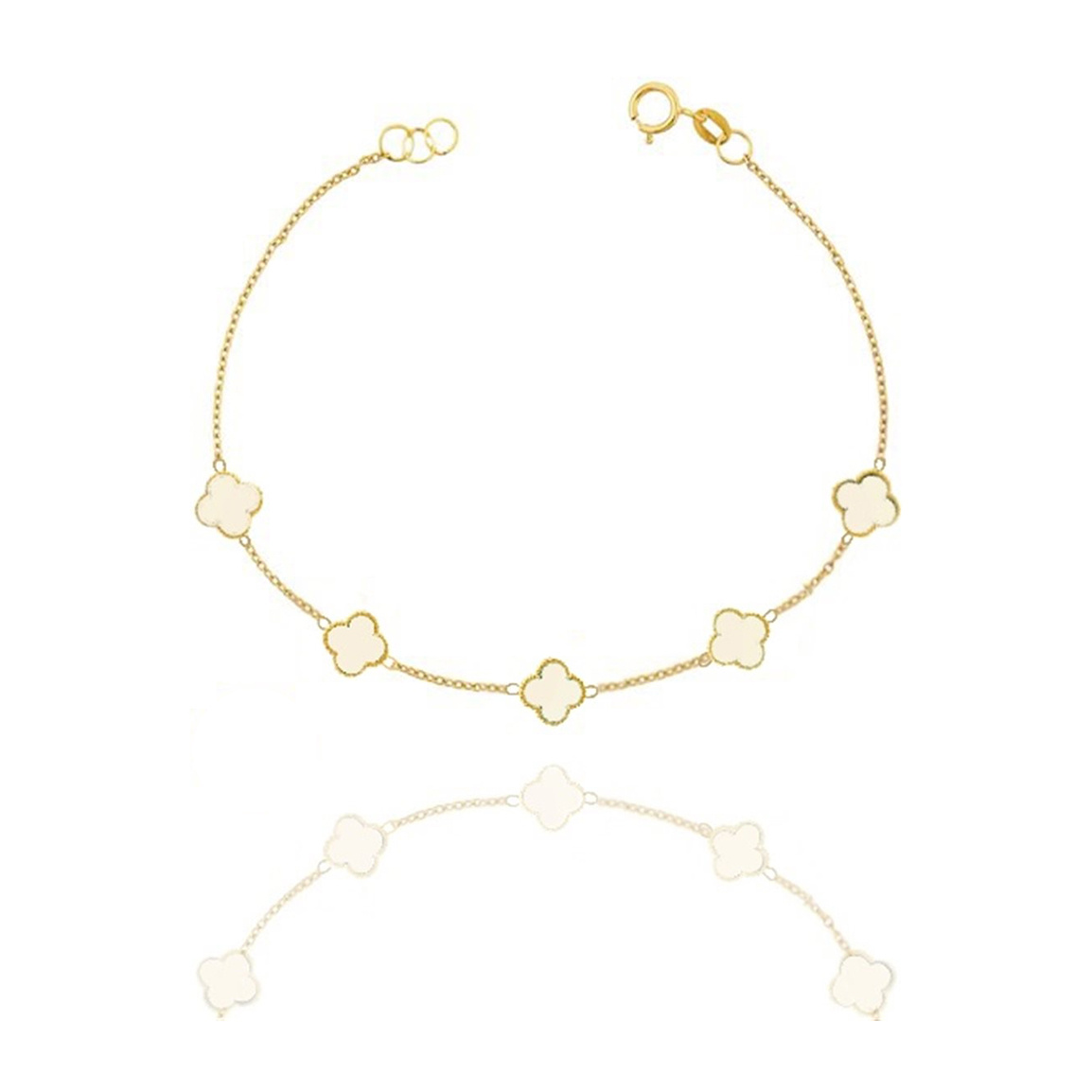 دستبند طلا 18عیار مدل ون کلیف1