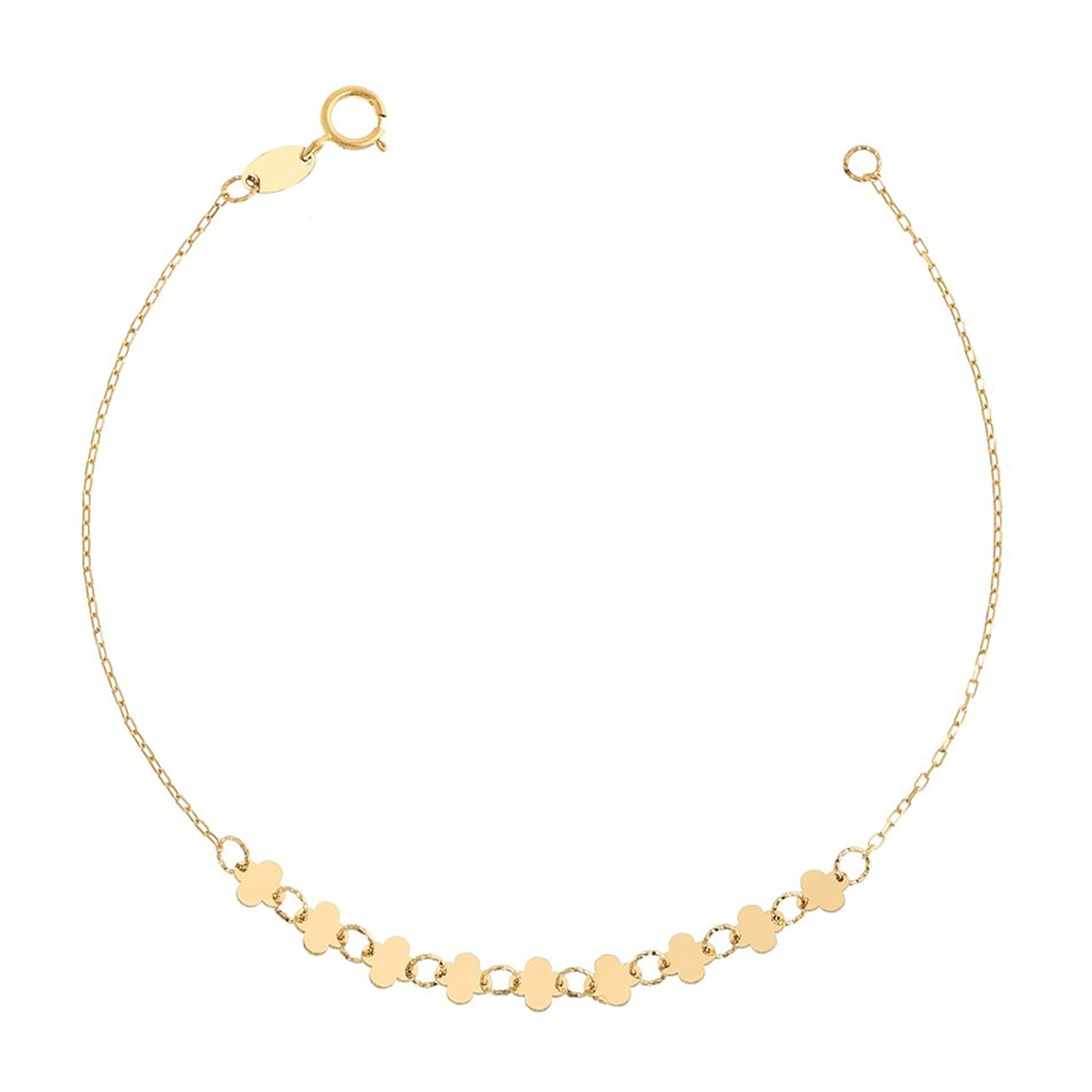 دستبند طلا 18عیار مدل ون کلیف5