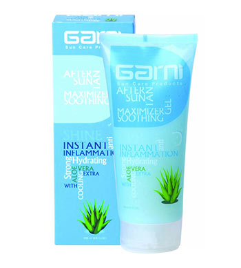 ژل اکلیلی تسکین دهنده پوست بعد از آفتاب