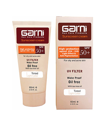 کرم ضد آفتاب رنگی پوست چرب و دارای آکنه 60میل