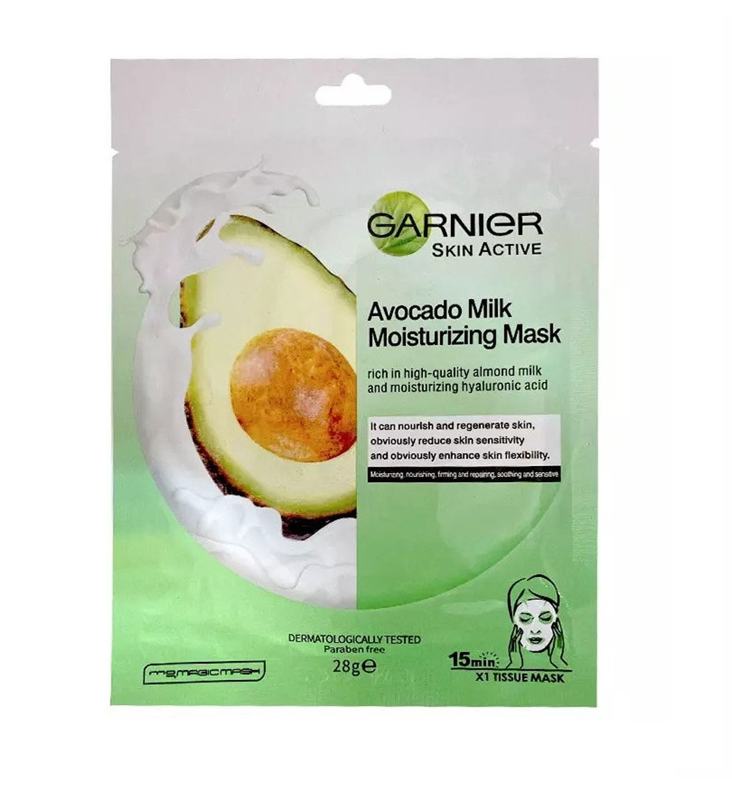 ماسک ورقه ای آبرسان و مرطوب کننده حاوی عصاره آووکادو