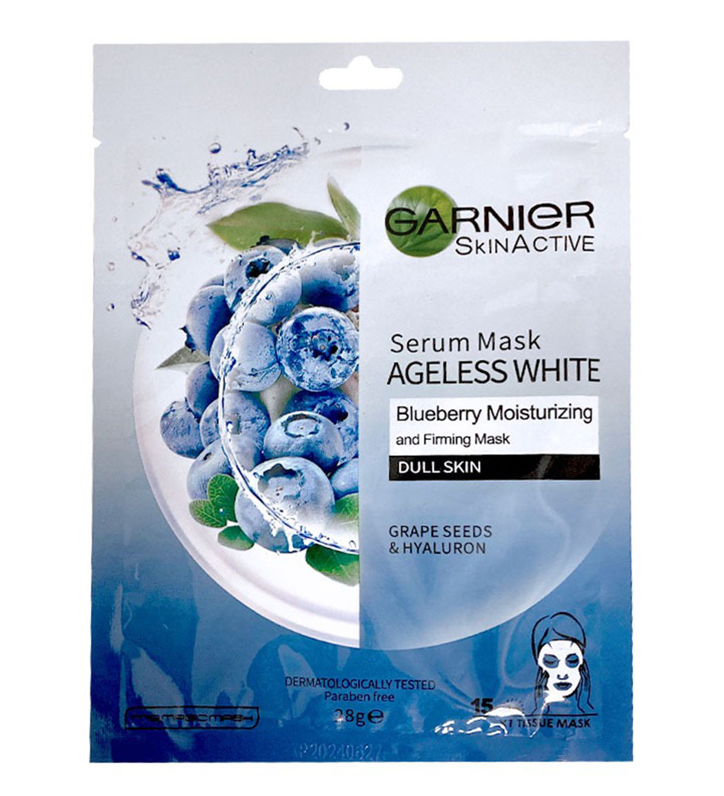 ماسک ورقه ای صورت حاوی عصاره بلوبری و هیالورونیک اسید 28گرم