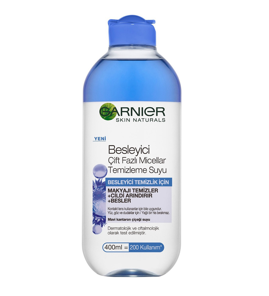 محلول 2 فاز آرایش پاک کن صورت حاوی عصاره گل گندم مناسب نواحی حساس صورت حجم 400 میل