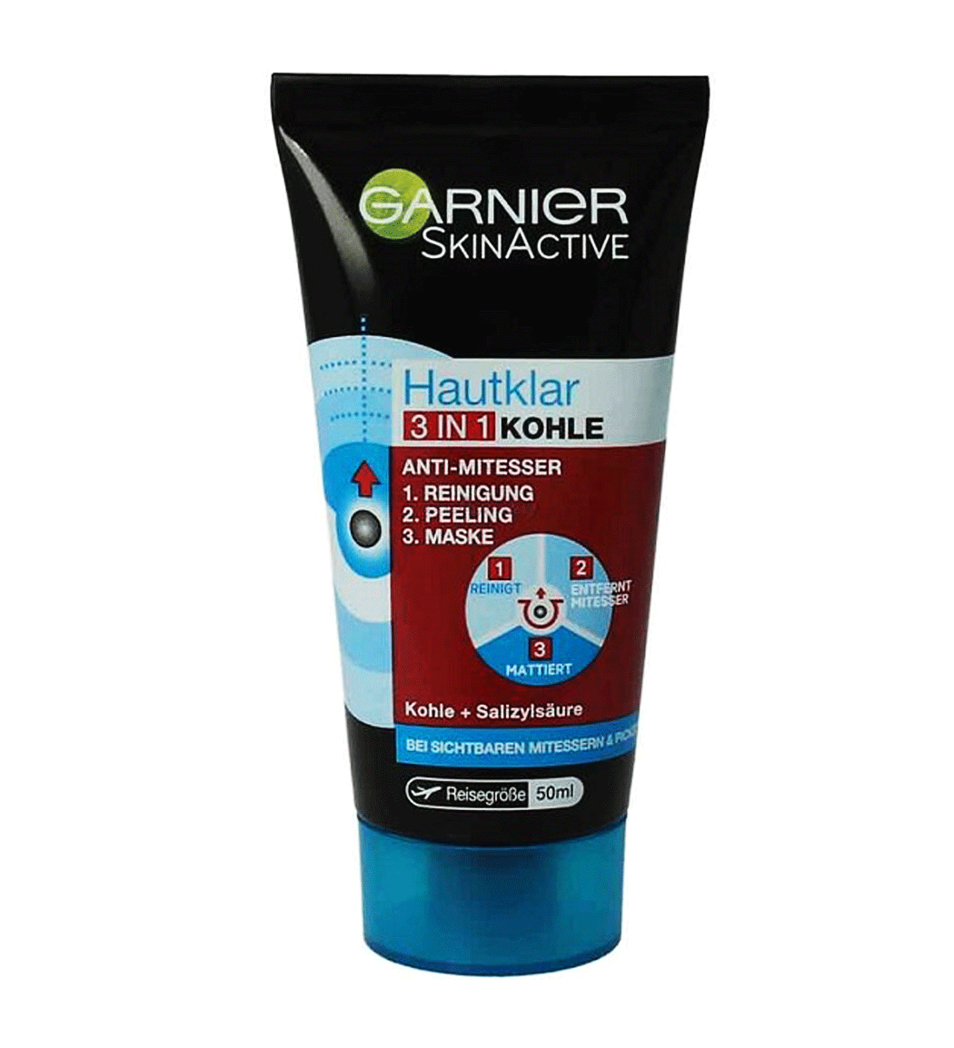 اسکراب ضد جوش سر سیاه 3 کاره ذغال فعال حجم 150 میل