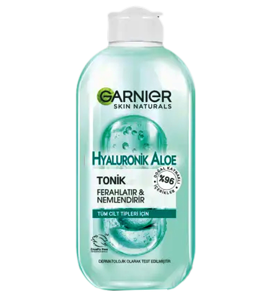 تونر گیاهی حاوی هیالورونیک اسید و آلوئه ورا مناسب انواع پوست 200میل