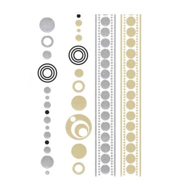 برچسب بدن طلایی کوچک طرح دایره ای