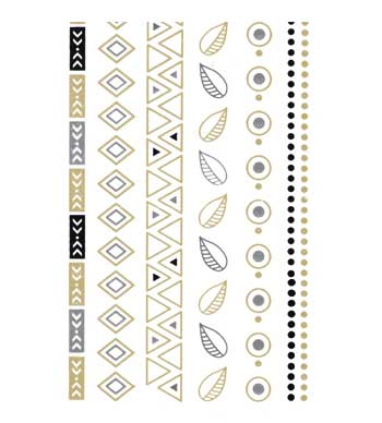 برچسب بدن طلایی کوچک طرح مصری