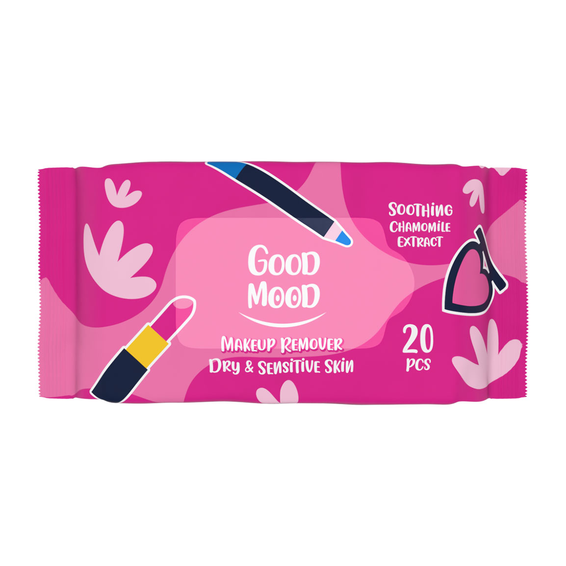 دستمال مرطوب آرایشی مناسب پوست خشک و حساس بسته 20 عددی