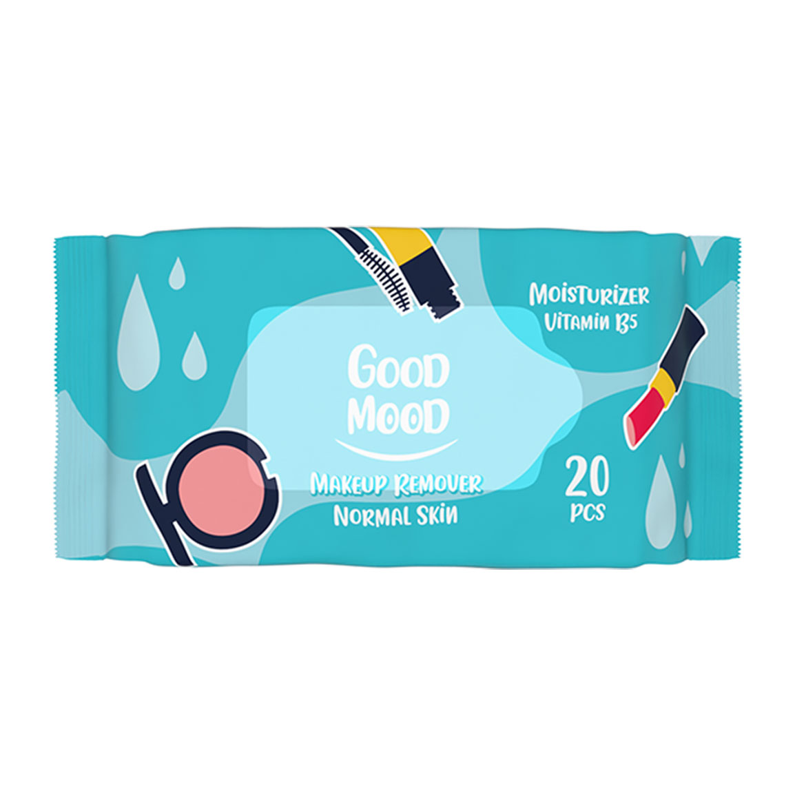 دستمال مرطوب آرایشی مدل  Moisturizer Vitamin B5  بسته 20 عددی