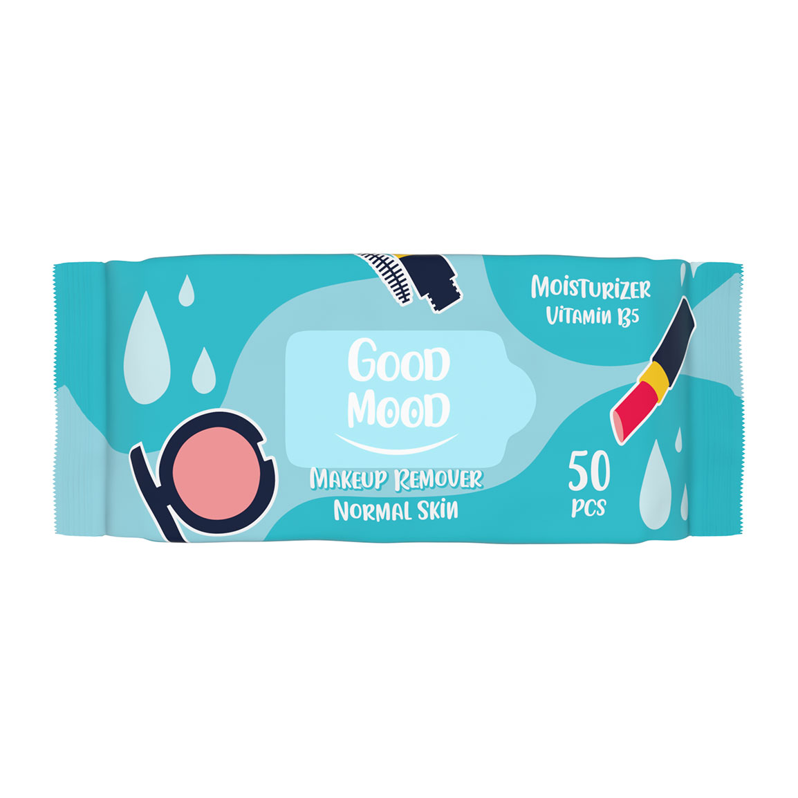 دستمال مرطوب آرایشی مدل  Moisturizer Vitamin B5  بسته 50 عددی