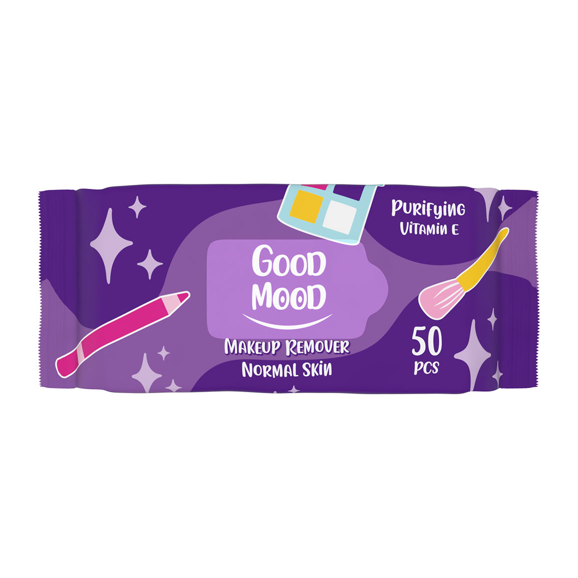 دستمال مرطوب آرایشی مدل Purifying Vitamin E بسته 50 عددی