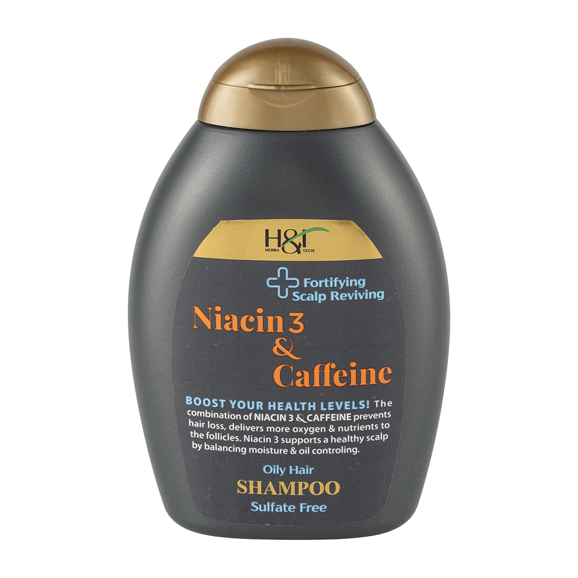 شامپو تقویت کننده حاوی نیاسین 3 و کافئین مناسب موی چرب حجم 385 میلی لیتر