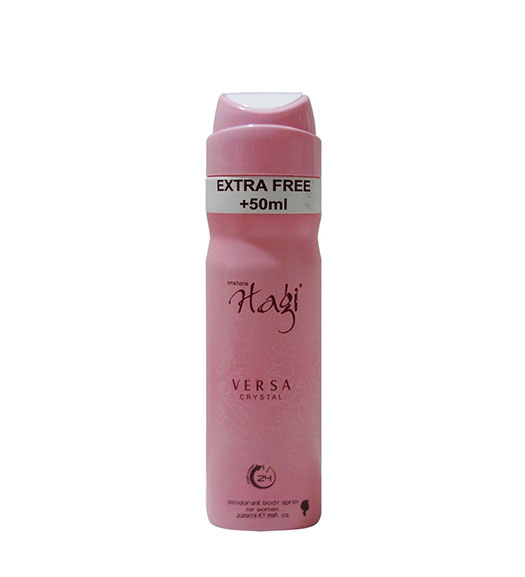 اسپری خوشبو کننده 225+50 ml free بدن زنانه مدل Versa Crystal