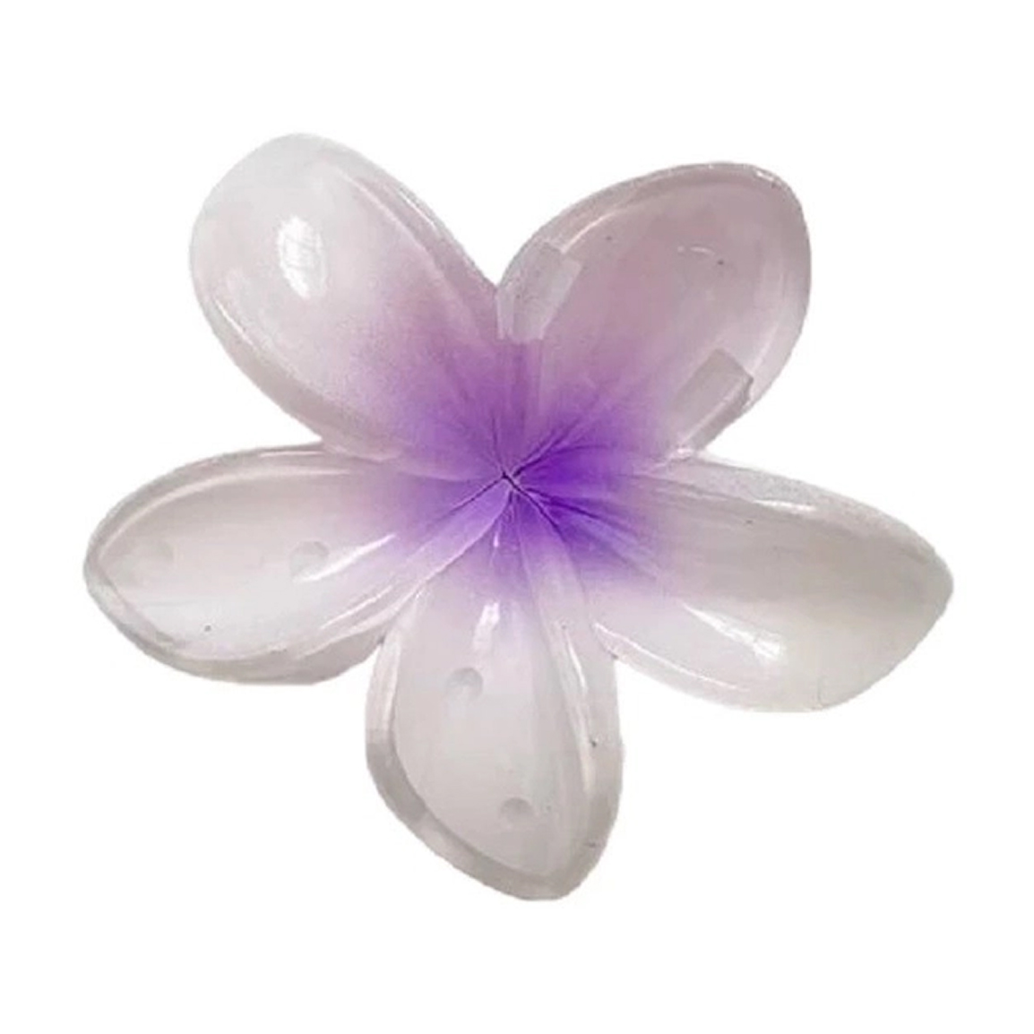 کلیپس مو زنانه طرح گل پلیمری کد 42