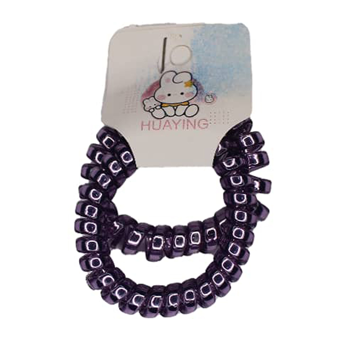 کش مو تلفنی طرح دار کد 05 بسته 2 عددی ارسال با رنگ رندوم