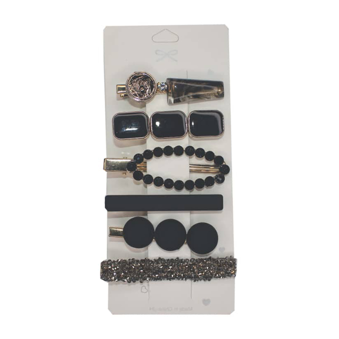 پک گیره موی مرواریدی کارتی کد 09 بسته 7 عددی